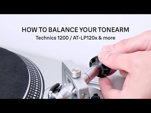 How to Balance Your Tonearm on Technics 1200 Turntable + Audio-Technica AT-LP120x