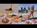 Boozy Rooftop Brunch VLOG | Healthy Waffles & Coffee Cocktails