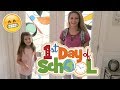 GET READY WITH ME FIRST DAY OF SCHOOL CHALLENGE AND THEY GET THEIR NAILS DONE!