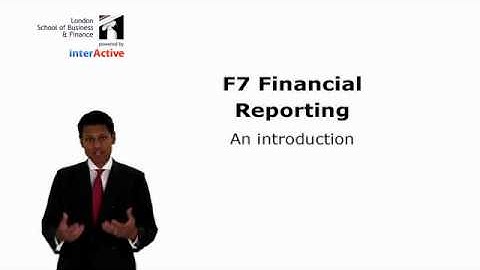 LSBF ACCA F7: Introduction to the Paper Part 1