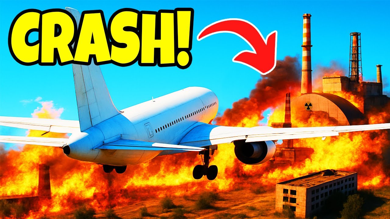 Врезаемся в Чернобыль с помощью САМОЛЕТОВ! | Besiege: Реалистичное разрушение