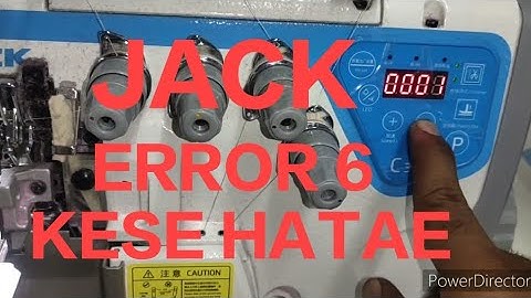 Error code -06  solution :::JACK C-3 ERROR -06  PROBLEM SHORT OUT KESE KRE