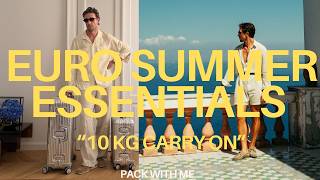 Menswear Essentials for Euro Summer — Carry-On Only