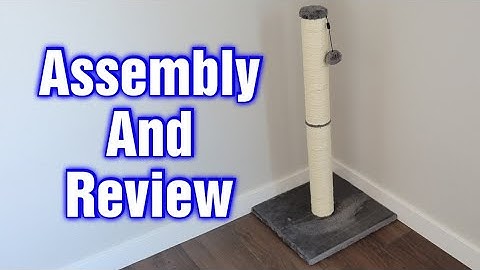 Amazon Basics Medium Cat Scratching Post Assembly & Review