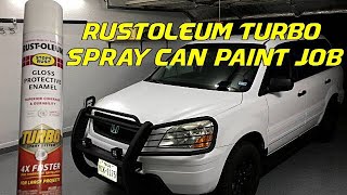 SPRAY PAINTING MY TRUCK WITH TURBO CANS! HOW MANY WILL IT TAKE? CHEAP  BUDGET 4X4 RAT ROD NEW FRAME 