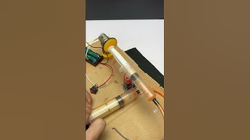 Hydraulic brake project - Dc motor #dcmotor #tech #experiment #project #science #shorts #diy