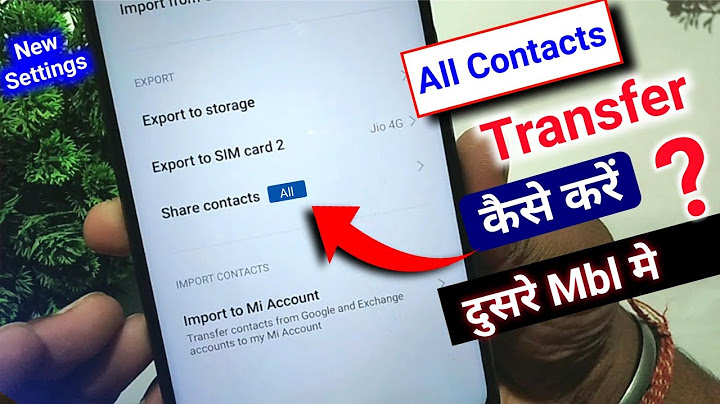 How to transfer phone contacts to new phone