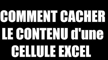 comment cacher  le  CONTENU d
