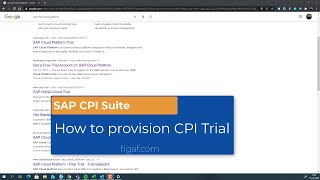 How to get a SAP CPI Suite trial How to get a SAP CPI Suite trial