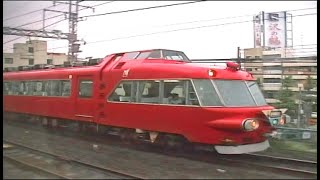 2005年7月 】名鉄7000系 パノラマカーと偶然に並走 - YouTube