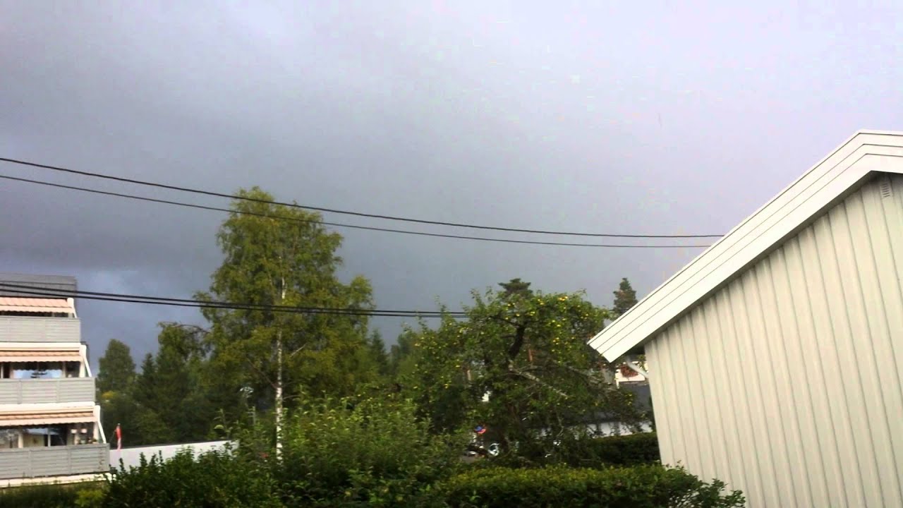 Loud thunder and lightning