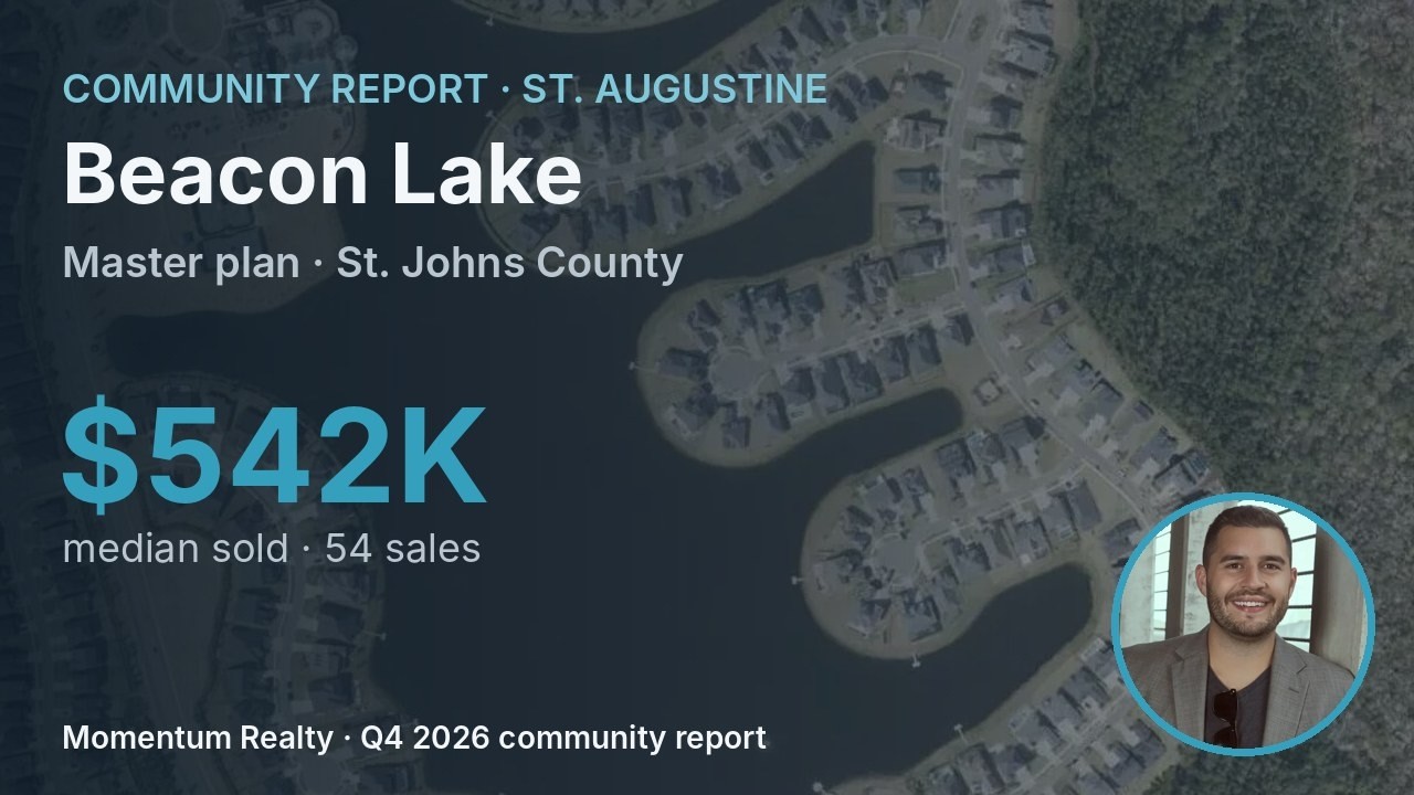 Beacon Lake (St. Augustine, FL): Homes, Prices & What to Know (Q4 2026 update)