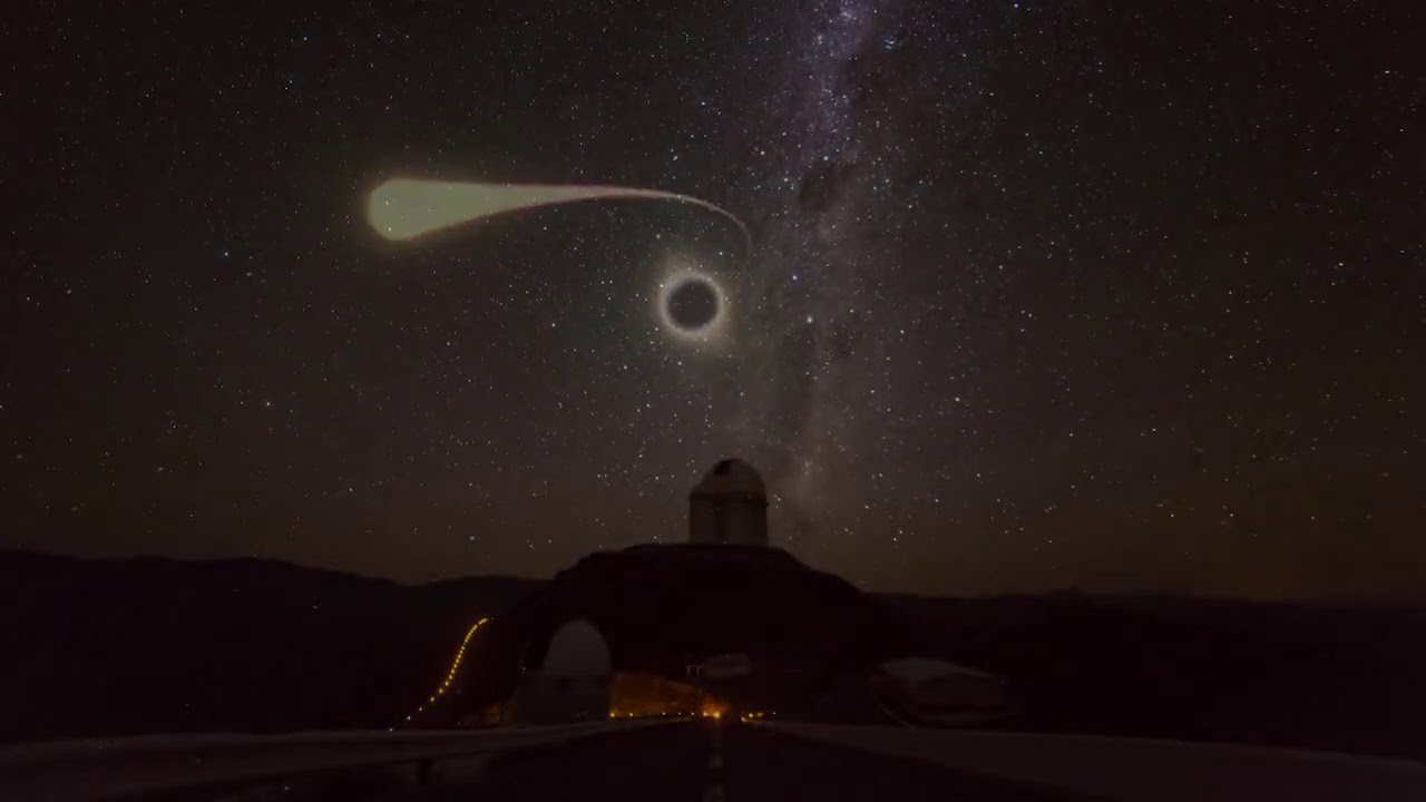 Light blast from black hole 'spagettifying' a star spotted by ESO