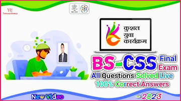 BS-CSS Final Exam, CSS Exam Questions With Answer 2023, (BS-CSS) KYP Exam All Questions (BSDM)