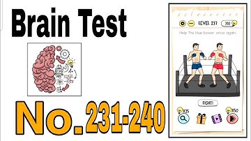Brain Test Level 231 - 240 Walkthrough Solution / The Games