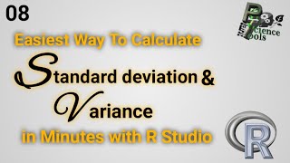 How to calculate the Standard Deviation & Variance in R | easiest way to calculate the SD & Variance