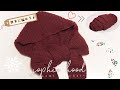 【かぎ針編み】フード付きマフラーの編み方🧣フード×マフラー/ How to Crochet a Popular Hooed Scarf
