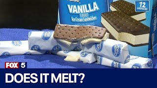 How long does it take a Walmart Ice Cream sandwich to melt? | FOX 5 News