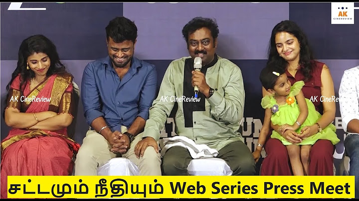 Saravanan's "Sattamum Neethiyum" Web Series Press Meet Event | Namritha | OTT