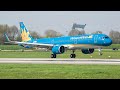 (4K) 17 minutes of windy Plane spotting at the Airbus factory in Hamburg (XFW/EDHI)