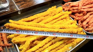 이보다 더 클수는 없다! 역대급 오징어튀김, 팔뚝만한 대왕김말이 튀김 / King squid fried, Tteokbokki / korean street food