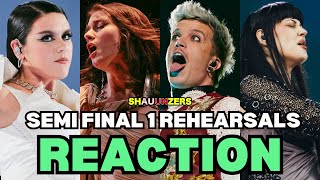  Reaction Second Rehearsals Semi Final 1 Eurovision Song Contest 2024 Shauunzers