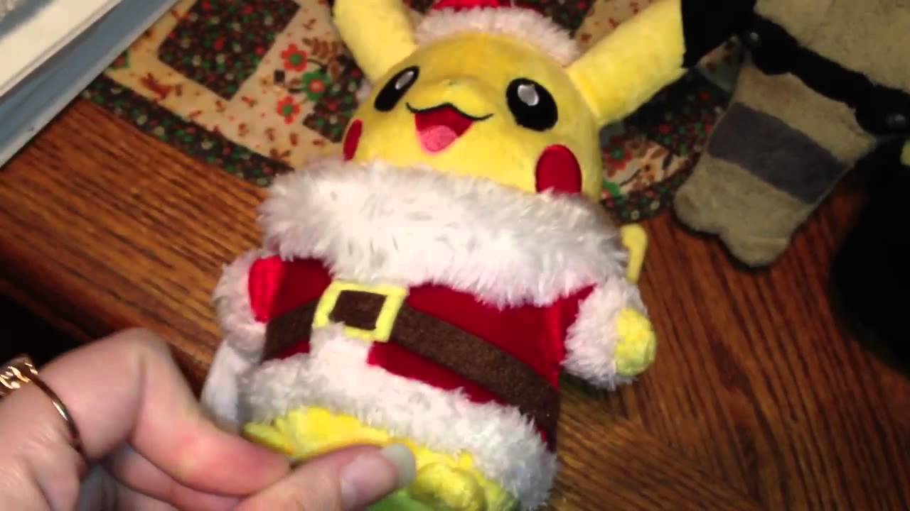 Pokemon Pikachu Christmas 2014 Plush! Dec.15th,2014 (Amazon YouTube