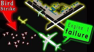 [REAL ATC] Air Canada A321 hits A FLOCK OF GEESE | Left Engine Fails