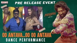 OoAntavaOoOoAntava Dance Performance |Pushpa Pre-ReleaseEvent |Allu Arjun, Rashmika |DSP |Sukumar