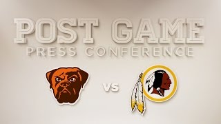 Redskins vs. Browns Post Game Press Conference