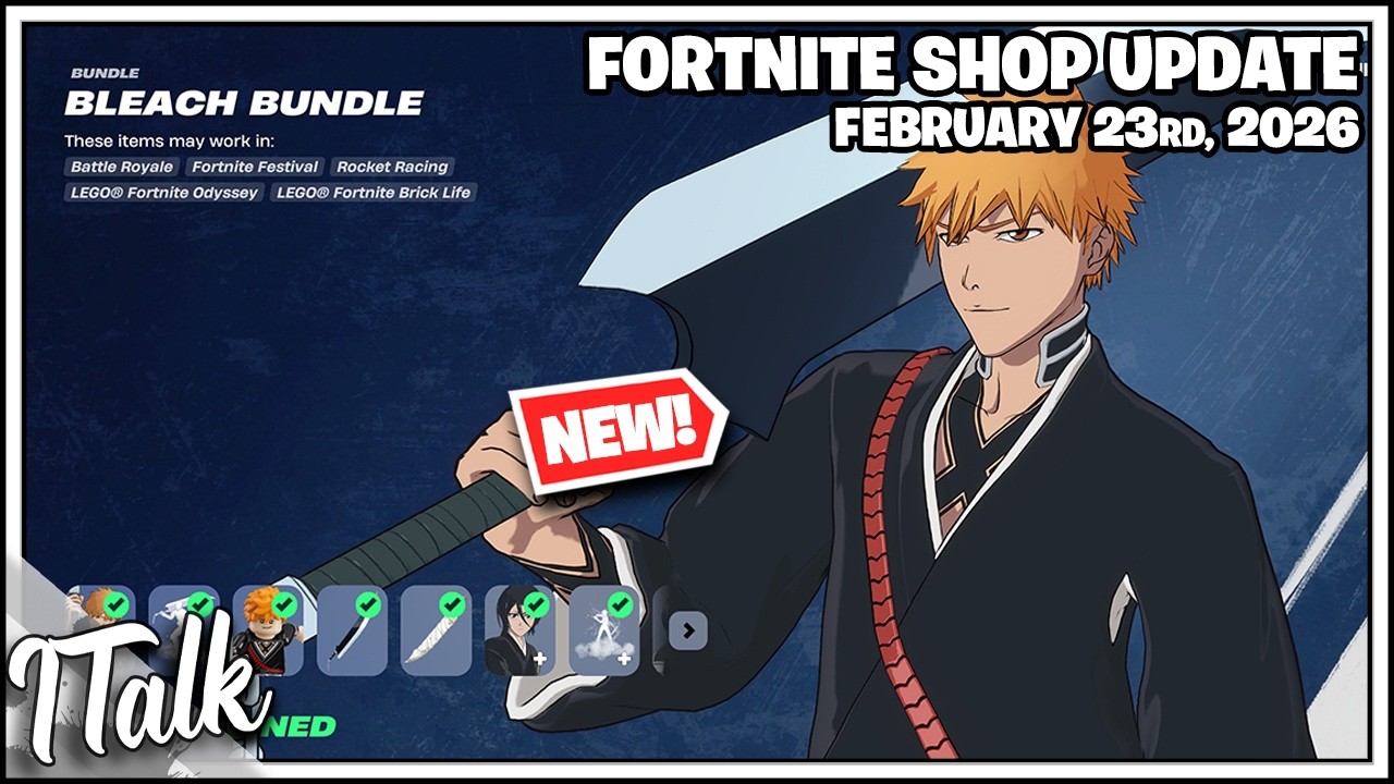 Магазин Fortnite. BLEACH ВОЗВРАЩАЕТСЯ! [23 февраля 2026 г.] (Fortnite Глава 7)