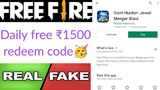 Gem Hunter app real or fake | free google play gift card | Garena free fire | Tech Lover DK screenshot 5