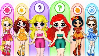 Disney Princess \& friends Gets NEW FOUR SEASON FASHION | 35 Best DIY Arts \& Crafts