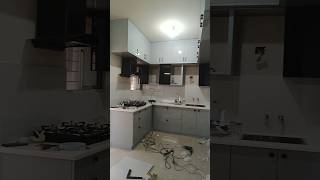 Modern kitchen tour ideas 🥰 small house modern kitchen storage 😘 #modern #kitchen #shorts #2025