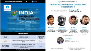 India's Clean Energy Transition: Mission 2030 | India Business Conference 2022 at CBS