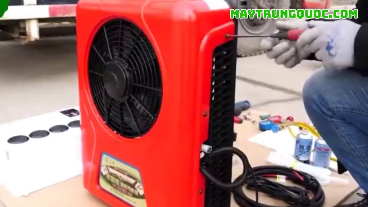 Máy Lạnh, Điều Hoà Chạy Bình Ác Quy 12V-24V Cho Xe... - youtube