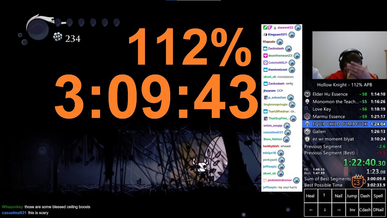 112% APB in 05:12:05 by Midouri - Hollow Knight - Speedrun