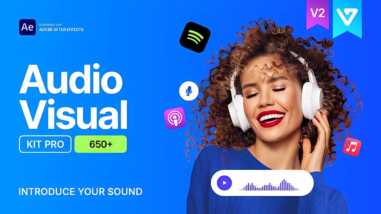 650+ Audio Visualizer Templates Kit Pro