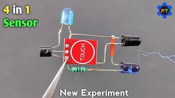 4 in 1 Sensor Using TTP-223 Touch Sensor Module | Electronics Project | Inspire Award Project