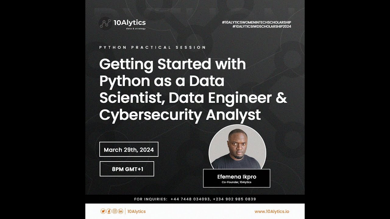 Getting Started with Python as a Data Scientist, Data Engineer ...