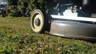 Mowing with Honda HRU216 - Nelson Bay Mowing - Lawn Care Australia