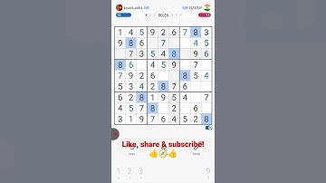 How to beat #sudoku in under 1 min #numbers #numberpuzzle #app #game#puzzle #mobilegame #SriLanka