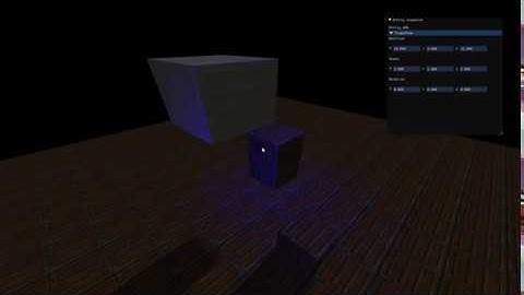 Opengl Game Engine C++ : Simple Entity Editor Prototype