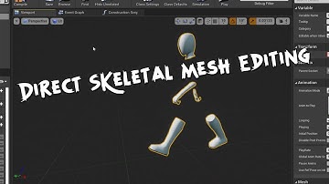 Early Skeletal Mesh Edit Test UE4
