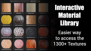 Interactive Material Library