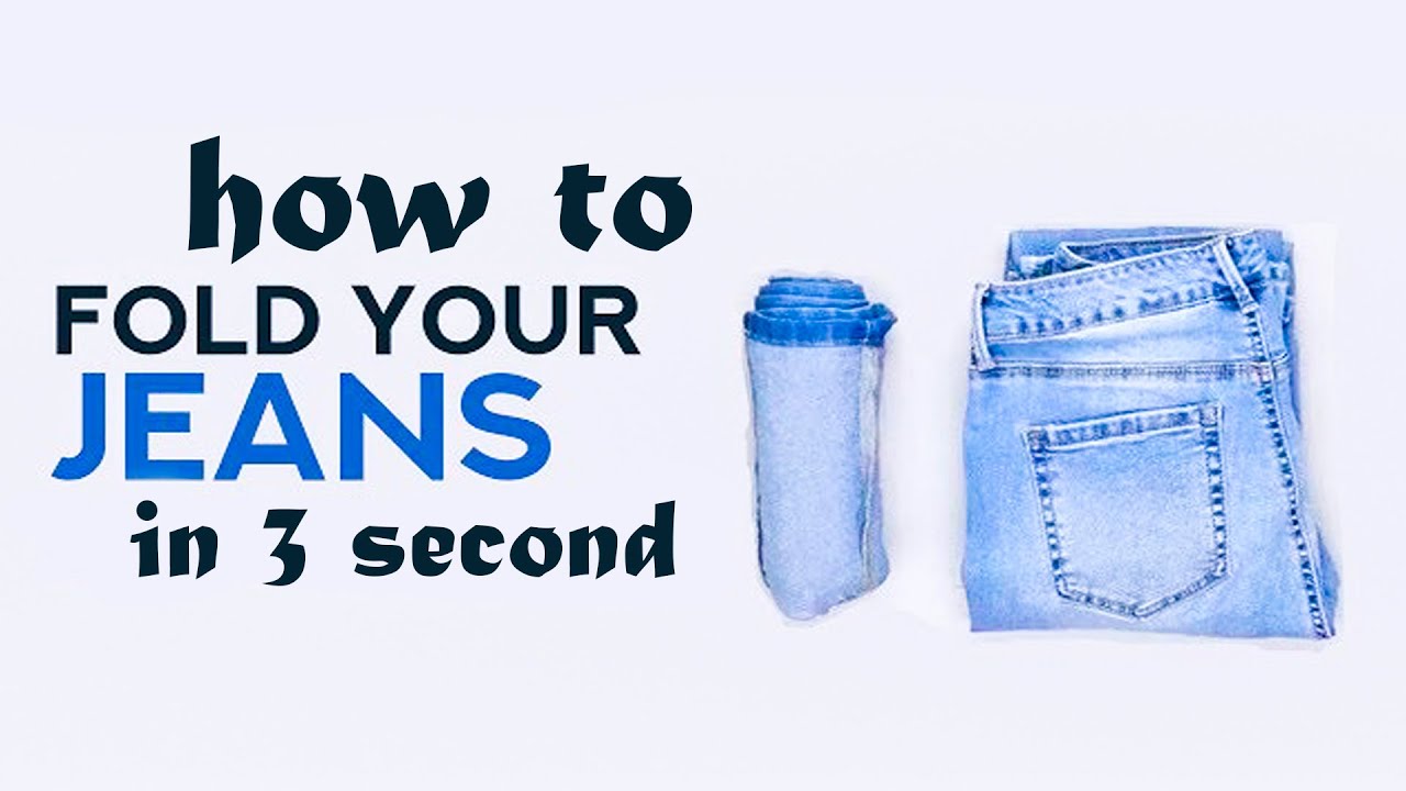 how to fold jeans like this easy trick to fold jeans easy way to