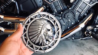 2019 Indian Scout Sixty TAIL-ART primary cover install