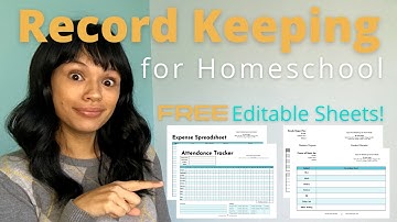 All About Record Keeping for Homeschool | FREE Printable!