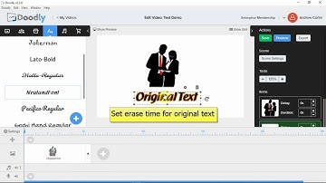 Doodly Text Erase Demo