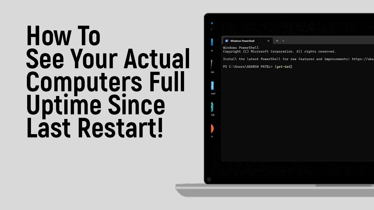 How to See Your actual Computer s Full Uptime Since Last Restart [easy]
